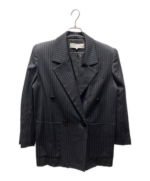Christian Dior（クリスチャン ディオール）Christian Dior (クリスチャン ディオール) ダブルジャケット ブラック サイズ:Mの古着・服飾アイテム