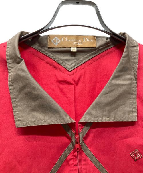 Christian Dior Sports（クリスチャン ディオールスポーツ）Christian Dior Sports (クリスチャン ディオールスポーツ) ブルゾン レッド×ブラウン サイズ:Mの古着・服飾アイテム