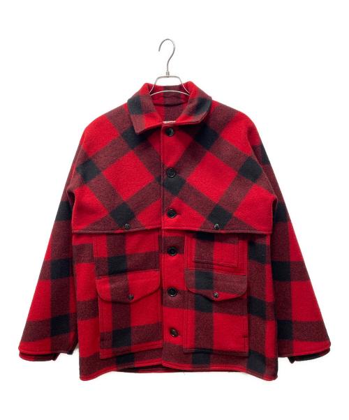 FILSON（フィルソン）FILSON (フィルソン) マッキーノクルーザージャケット レッド×ブラック サイズ:38の古着・服飾アイテム