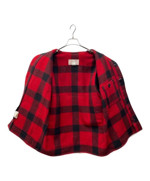 FILSON（フィルソン）FILSON (フィルソン) マッキーノクルーザージャケット レッド×ブラック サイズ:38の古着・服飾アイテム