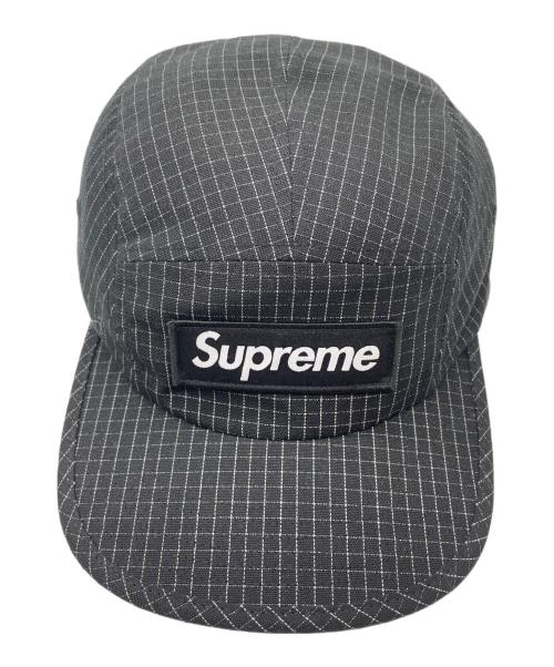 SUPREME（シュプリーム）Supreme (シュプリーム) Reflective Ripstop Camp Cap Black ブラック サイズ:58cmの古着・服飾アイテム