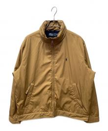 POLO RALPH LAUREN（ポロ・ラルフローレン）の古着「内側フリースナイロンジャケット」｜ベージュ