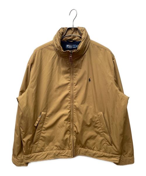 POLO RALPH LAUREN（ポロ・ラルフローレン）POLO RALPH LAUREN (ポロ・ラルフローレン) 内側フリースナイロンジャケット ベージュ サイズ:XLの古着・服飾アイテム