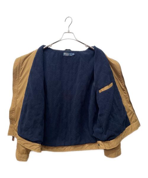 POLO RALPH LAUREN（ポロ・ラルフローレン）POLO RALPH LAUREN (ポロ・ラルフローレン) 内側フリースナイロンジャケット ベージュ サイズ:XLの古着・服飾アイテム
