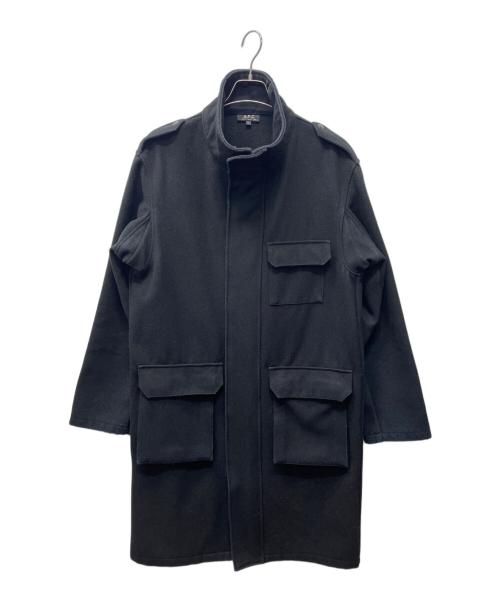 A.P.C.（アーペーセー）A.P.C. (アーペーセー) ミリタリーコート ブラック サイズ:Mの古着・服飾アイテム