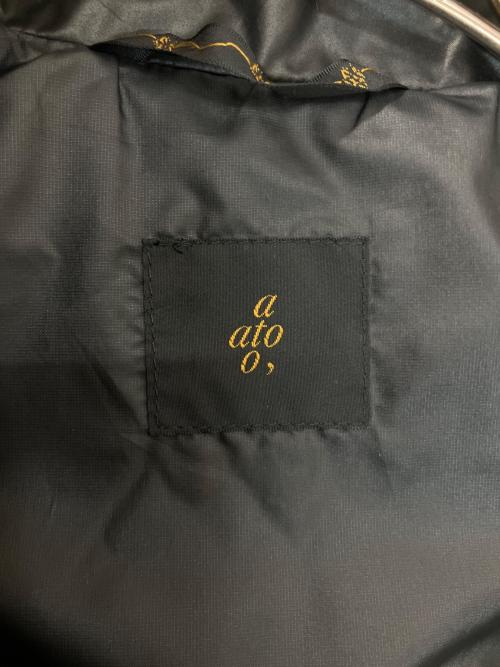 ato（アトウ）ato (アトウ) AM10D-B15　中綿ジャケット ブラック サイズ:46の古着・服飾アイテム