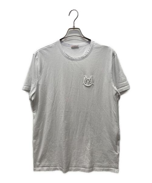 MONCLER（モンクレール）MONCLER (モンクレール) 半袖カットソー ホワイト サイズ:XLの古着・服飾アイテム
