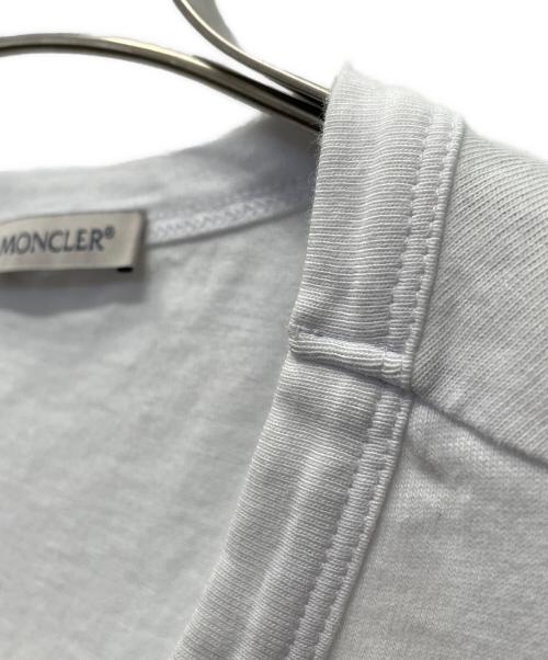 MONCLER（モンクレール）MONCLER (モンクレール) 半袖カットソー ホワイト サイズ:XLの古着・服飾アイテム