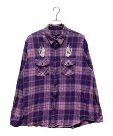 Hysteric Glamour×SUPREME（ヒステリックグラマー×シュプリーム）の古着「長袖シャツ」｜パープル×ピンク