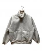 PALACEパレス）の古着「SHERPA FAUX SUEDE FUNNEL」｜カーキ