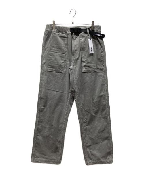 PALACE（パレス）PALACE (パレス) CORDUROY BELTER TROUSER グレー サイズ:76cm (W30)の古着・服飾アイテム