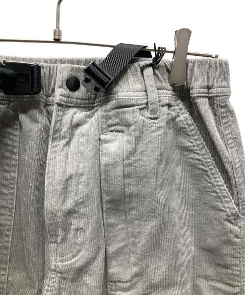 PALACE（パレス）PALACE (パレス) CORDUROY BELTER TROUSER グレー サイズ:76cm (W30)の古着・服飾アイテム