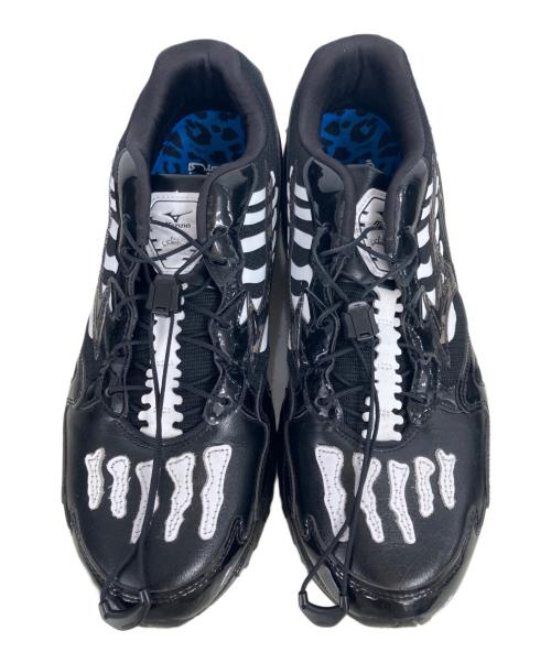MIZUNO（ミズノ）MIZUNO (ミズノ) SBTG (サボタージュ) WAVE RIDER 10 ブラック×ホワイト サイズ:27cmの古着・服飾アイテム