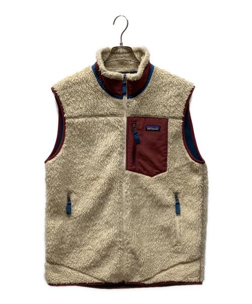 Patagonia（パタゴニア）Patagonia (パタゴニア) Classic Retro-X Vest ベージュ×レッド サイズ:Lの古着・服飾アイテム