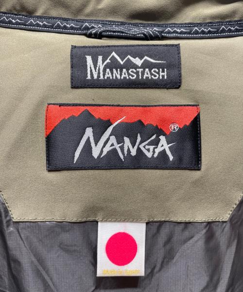 NANGA（ナンガ）NANGA (ナンガ) Manastash (マナスタッシュ) ダウンジャケット オリーブ サイズ:Mの古着・服飾アイテム