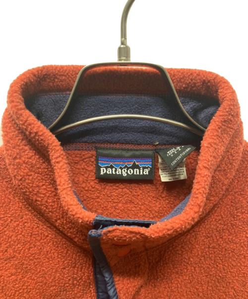 Patagonia（パタゴニア）Patagonia (パタゴニア) シンチラビッグT ブラウン×ネイビー サイズ:XSの古着・服飾アイテム