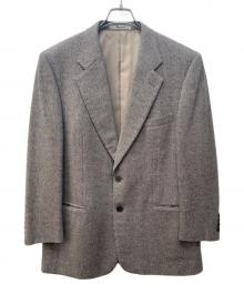 Aquascutum（アクアスキュータム）の古着「カシミヤ2Bテーラードジャケット」｜ブラウン