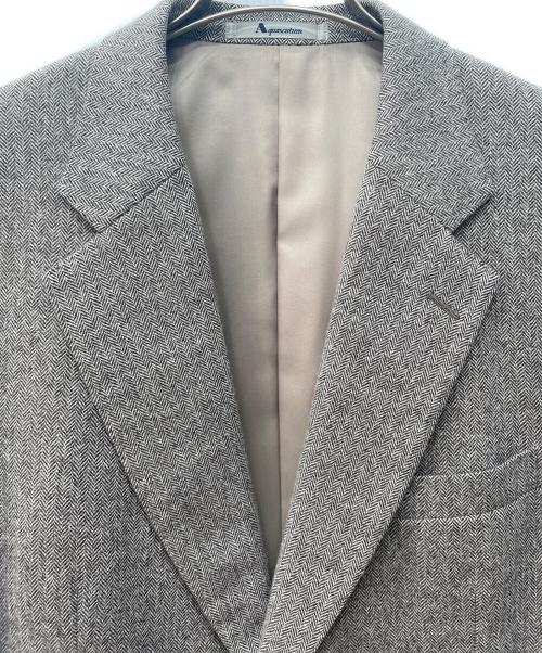 Aquascutum（アクアスキュータム）Aquascutum (アクアスキュータム) カシミヤ2Bテーラードジャケット ブラウン サイズ:98AB6の古着・服飾アイテム