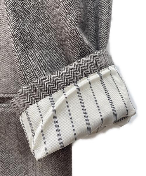 Aquascutum（アクアスキュータム）Aquascutum (アクアスキュータム) カシミヤ2Bテーラードジャケット ブラウン サイズ:98AB6の古着・服飾アイテム