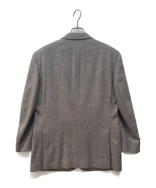Aquascutum（アクアスキュータム）Aquascutum (アクアスキュータム) カシミヤ2Bテーラードジャケット ブラウン サイズ:98AB6の古着・服飾アイテム