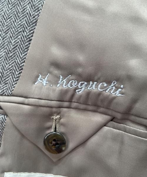 Aquascutum（アクアスキュータム）Aquascutum (アクアスキュータム) カシミヤ2Bテーラードジャケット ブラウン サイズ:98AB6の古着・服飾アイテム
