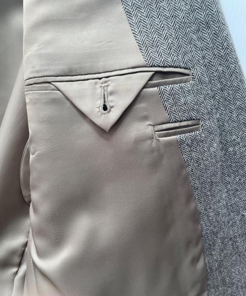 Aquascutum（アクアスキュータム）Aquascutum (アクアスキュータム) カシミヤ2Bテーラードジャケット ブラウン サイズ:98AB6の古着・服飾アイテム