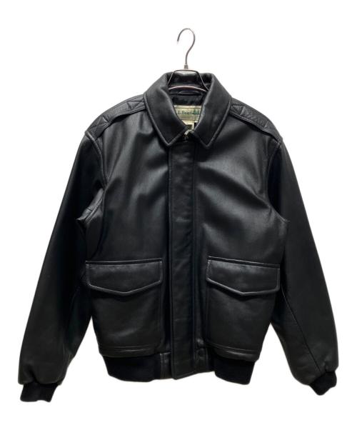 L.L.Bean（エルエルビーン）L.L.Bean (エルエルビーン) A-2レザージャケット ブラック サイズ:Mの古着・服飾アイテム
