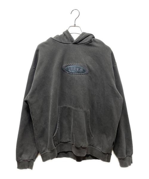 FEELS（フィールズ）FEELS (フィールズ) プルオーバーパーカー　PIGMENT DYE HOODIE グレー サイズ:Lの古着・服飾アイテム