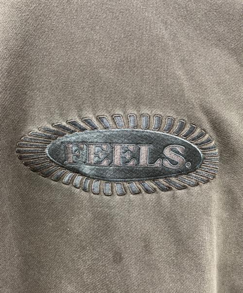 FEELS（フィールズ）FEELS (フィールズ) プルオーバーパーカー　PIGMENT DYE HOODIE グレー サイズ:Lの古着・服飾アイテム