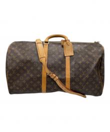 LOUIS VUITTON（ルイ ヴィトン）の古着「キーポル・バンドリエール55」｜ブラウン・ベージュ