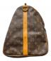 中古・古着 LOUIS VUITTON (ルイ ヴィトン) キーポル・バンドリエール55 ブラウン・ベージュ：100000円
