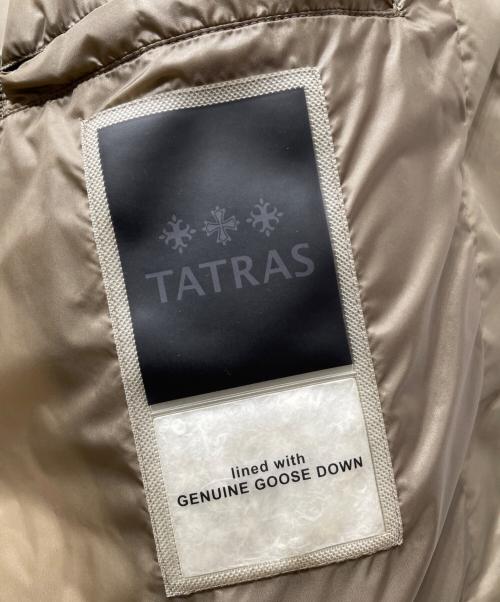 TATRAS（タトラス）TATRAS (タトラス) ノーカラーライトダウンジャケット ブラウン サイズ:02の古着・服飾アイテム