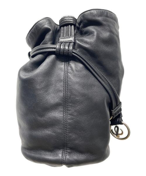 LOEWE（ロエベ）LOEWE (ロエベ) 巾着ポーチ ブラックの古着・服飾アイテム