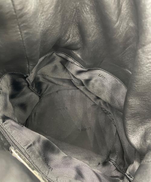 LOEWE（ロエベ）LOEWE (ロエベ) 巾着ポーチ ブラックの古着・服飾アイテム