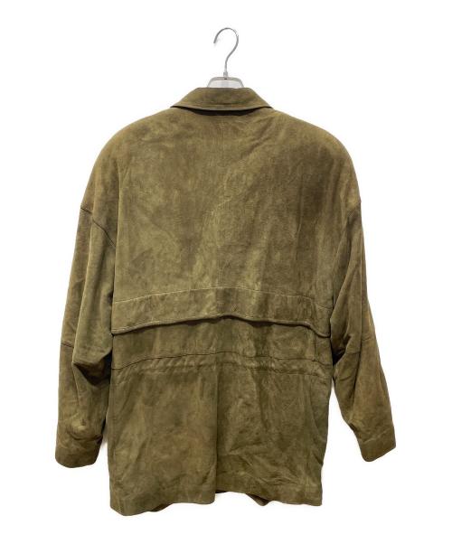 Marc Buchanan（マークブキャナン）marc buchanan (マークブキャナン) レザージャケット オリーブ サイズ:不明の古着・服飾アイテム