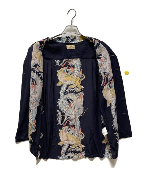 Sun Surf（サンサーフ）Sun Surf (サンサーフ) 半袖シャツ SPECIAL EDITION “TORNADO TIGER” ネイビー サイズ:Lの古着・服飾アイテム