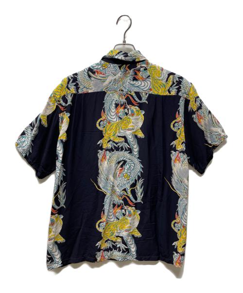 Sun Surf（サンサーフ）Sun Surf (サンサーフ) 半袖シャツ SPECIAL EDITION “TORNADO TIGER” ネイビー サイズ:Lの古着・服飾アイテム