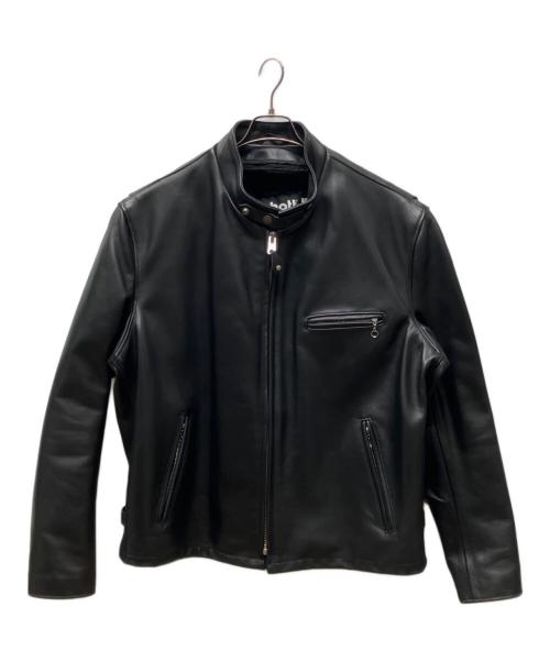 Schott（ショット）Schott (ショット) ライナー付シングルライダースジャケット ブラック サイズ:52の古着・服飾アイテム