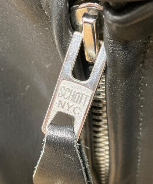 Schott（ショット）Schott (ショット) ライナー付シングルライダースジャケット ブラック サイズ:52の古着・服飾アイテム