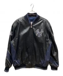 GENUINE MERCHANDISE（ジェニュイン マーチャンダイズ）の古着「レザースタジャン」｜ブラック