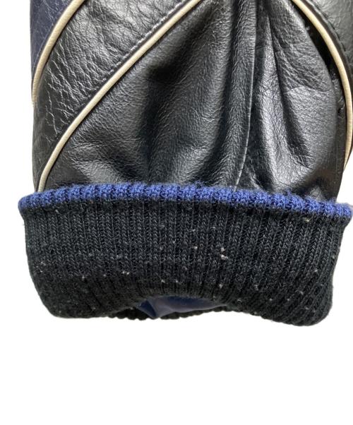 GENUINE MERCHANDISE（ジェニュイン マーチャンダイズ）GENUINE MERCHANDISE (ジェニュイン マーチャンダイズ) レザースタジャン ブラック サイズ:XLの古着・服飾アイテム