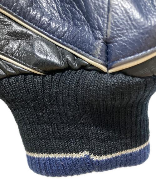 GENUINE MERCHANDISE（ジェニュイン マーチャンダイズ）GENUINE MERCHANDISE (ジェニュイン マーチャンダイズ) レザースタジャン ブラック サイズ:XLの古着・服飾アイテム