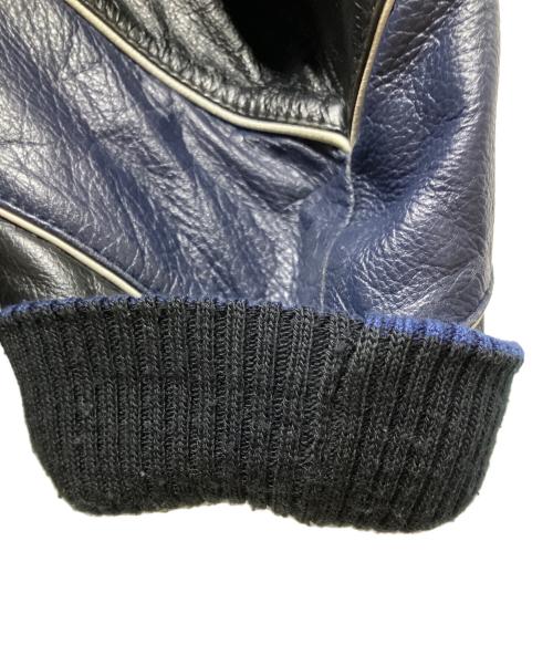 GENUINE MERCHANDISE（ジェニュイン マーチャンダイズ）GENUINE MERCHANDISE (ジェニュイン マーチャンダイズ) レザースタジャン ブラック サイズ:XLの古着・服飾アイテム