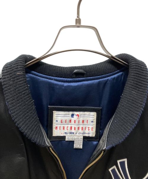 GENUINE MERCHANDISE（ジェニュイン マーチャンダイズ）GENUINE MERCHANDISE (ジェニュイン マーチャンダイズ) レザースタジャン ブラック サイズ:XLの古着・服飾アイテム