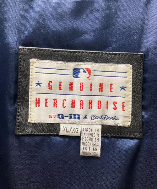 GENUINE MERCHANDISE（ジェニュイン マーチャンダイズ）GENUINE MERCHANDISE (ジェニュイン マーチャンダイズ) レザースタジャン ブラック サイズ:XLの古着・服飾アイテム