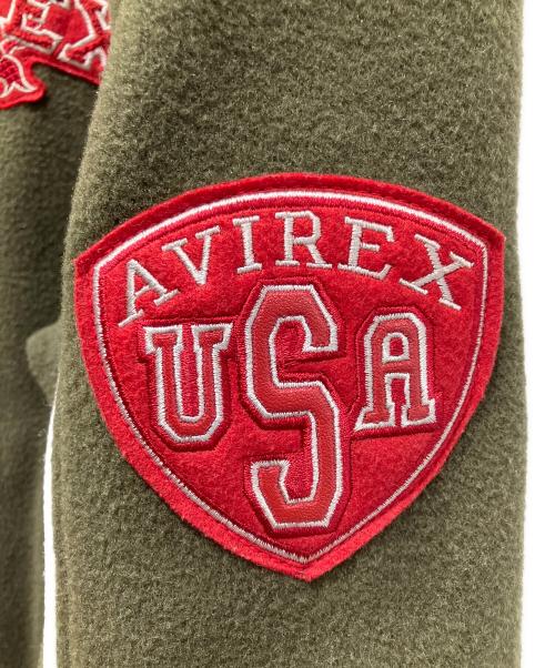 AVIREX（アヴィレックス）AVIREX (アヴィレックス) バーシティジャケット オリーブ サイズ:XLの古着・服飾アイテム