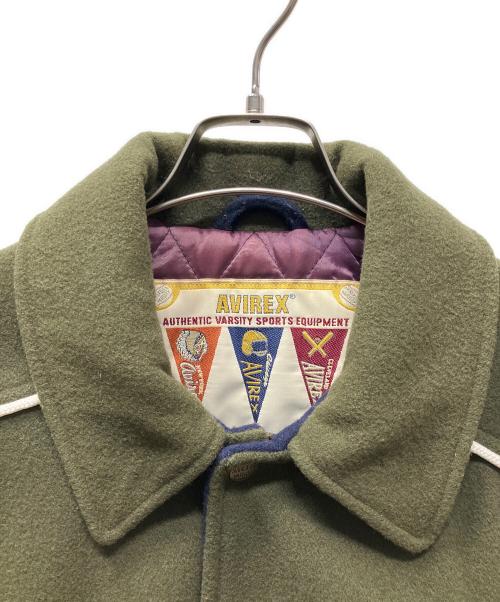 AVIREX（アヴィレックス）AVIREX (アヴィレックス) バーシティジャケット オリーブ サイズ:XLの古着・服飾アイテム