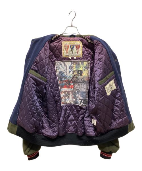 AVIREX（アヴィレックス）AVIREX (アヴィレックス) バーシティジャケット オリーブ サイズ:XLの古着・服飾アイテム