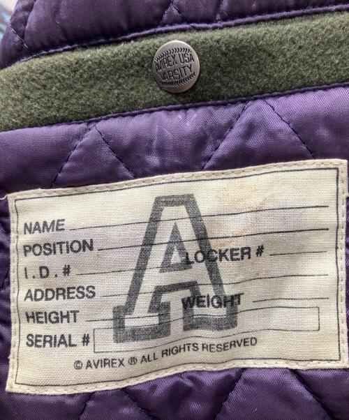 AVIREX（アヴィレックス）AVIREX (アヴィレックス) バーシティジャケット オリーブ サイズ:XLの古着・服飾アイテム