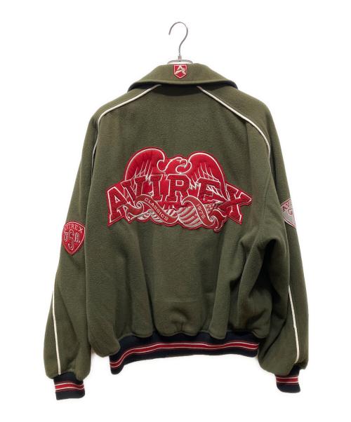 AVIREX（アヴィレックス）AVIREX (アヴィレックス) バーシティジャケット オリーブ サイズ:XLの古着・服飾アイテム